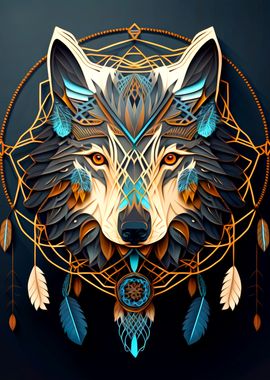 Wolf Dreamcatcher