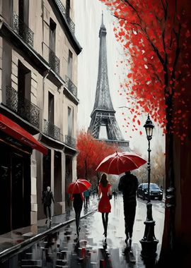 Paris France red