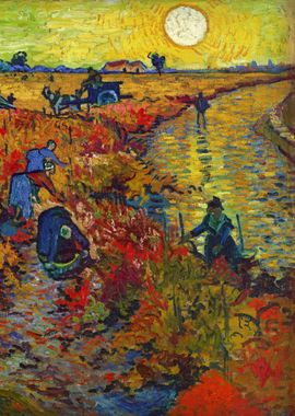 The Red Vineyard 1888 Gogh