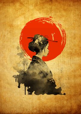 Japan Artwork Geisha