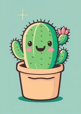 cute cactus kawaii