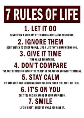 7 Rules Of Life