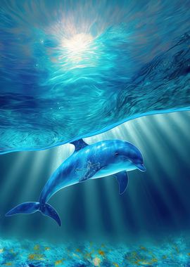 dolphins swimming 