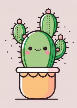 cute cactus kawaii