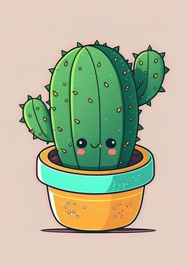 cute cactus kawaii