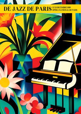 Floral Jazz Poster