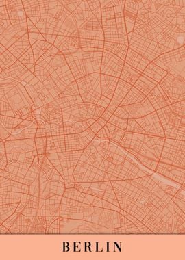 Berlin Orange Map