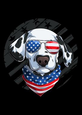 Patriotic Dalmatian