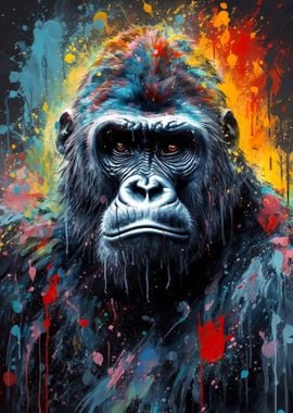 Gorilla painting