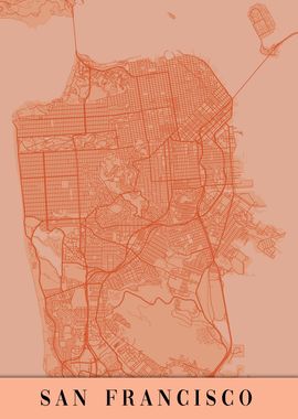 San Francisco Orange Map