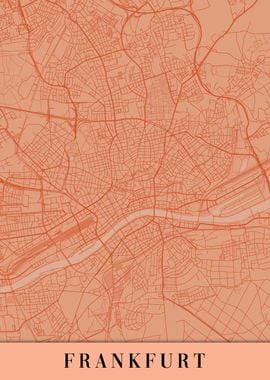 Frankfurt Orange Map