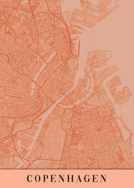 Copenhagen Orange Map