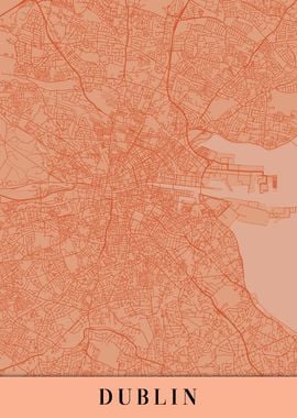 Dublin Orange Map