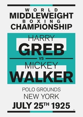 1925 Greb vs Walker