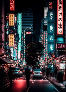 Tokyo japan neon