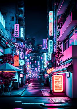 Tokyo japan neon