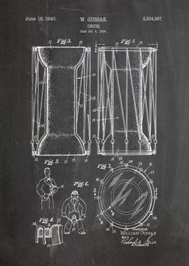 High drum patent 1940