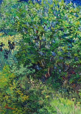 Lilac Bush 1889 van Gogh