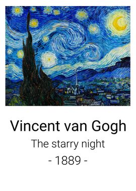 The Starry Night 1889 Gogh