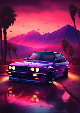 BMW E30 Beach Vibes