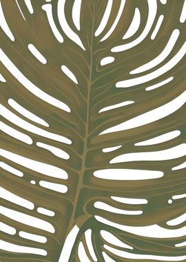 Monstera Woodblock