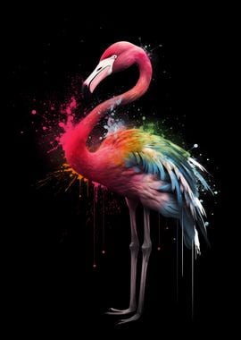 Flamingo Colorful