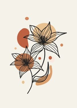 mid century flower 10