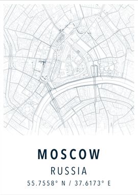 Moscow simple map