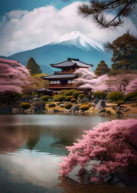 Japanese house garden