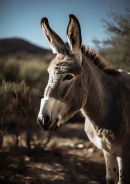 Peaceful donkey