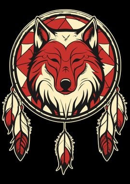 Wolf Dream Catcher