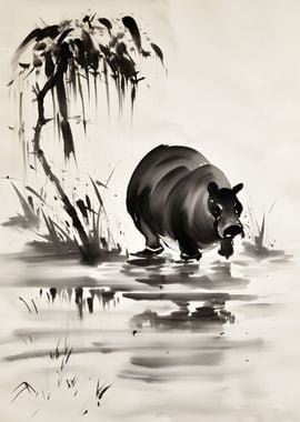 Hippopotamus Illustration