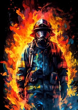 Firefighter Artwork