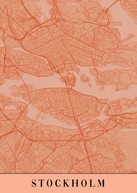 Stockholm Orange Map