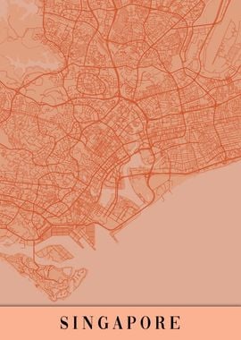 Singapore Orange Map