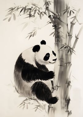 Panda And The Bamboo