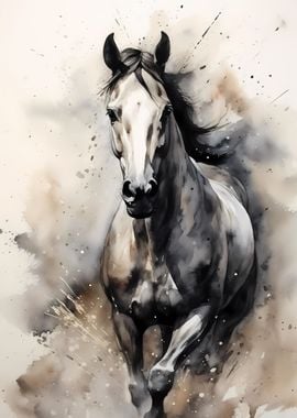 Horse Watercolor