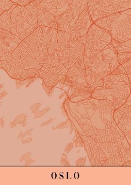 Oslo Orange Map