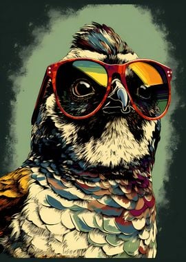 Quail With Sunglasses