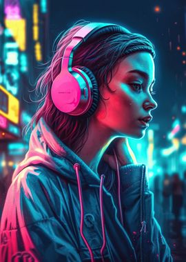 Neon Lofi Cyberpunk