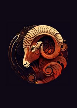 Aries Zodiac Ram Goat