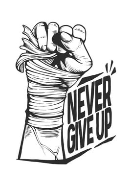 Never give up