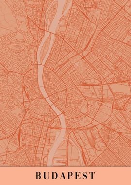 Budapest Orange Map