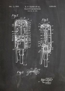 Velocity microphone patent