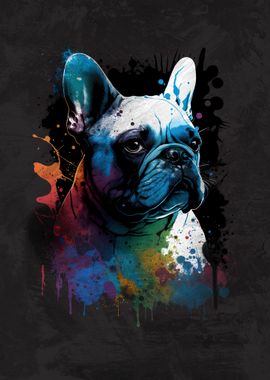 French Bulldog Painting