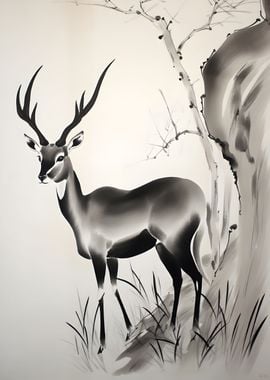 Gazelle Ink Art