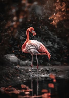 Exotic flamingo