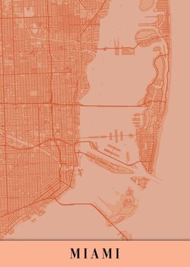 Miami Orange Map