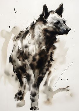 Hyena Ink Art