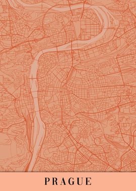 Prague Orange Map